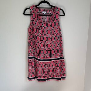 Crown & Ivy Pink and Black Patterned Dress